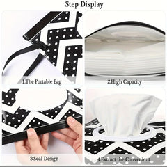 2pcs Portable Wipe Dispenser Set Reusable Travel Wipes Holder