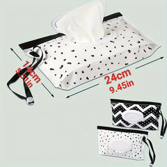 2pcs Portable Wipe Dispenser Set Reusable Travel Wipes Holder