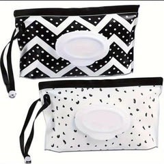 2pcs Portable Wipe Dispenser Set Reusable Travel Wipes Holder