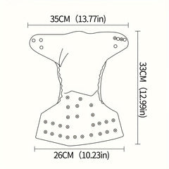 3pcs Reusable Washable Cloth Diapers for 3-15kg Mixed Colors Set