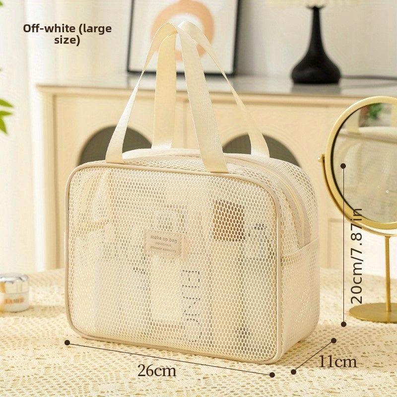 Large Capacity Nylon Mesh Transparent Crossbody Bag for Women