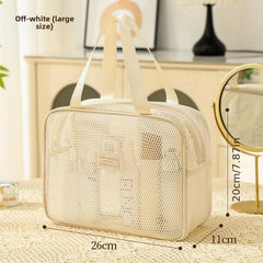Large Capacity Nylon Mesh Transparent Crossbody Bag for Women