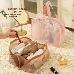 Large Capacity Nylon Mesh Transparent Crossbody Bag for Women