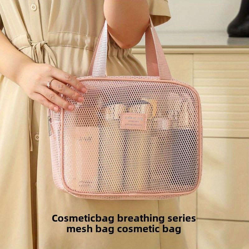 Large Capacity Nylon Mesh Transparent Crossbody Bag for Women