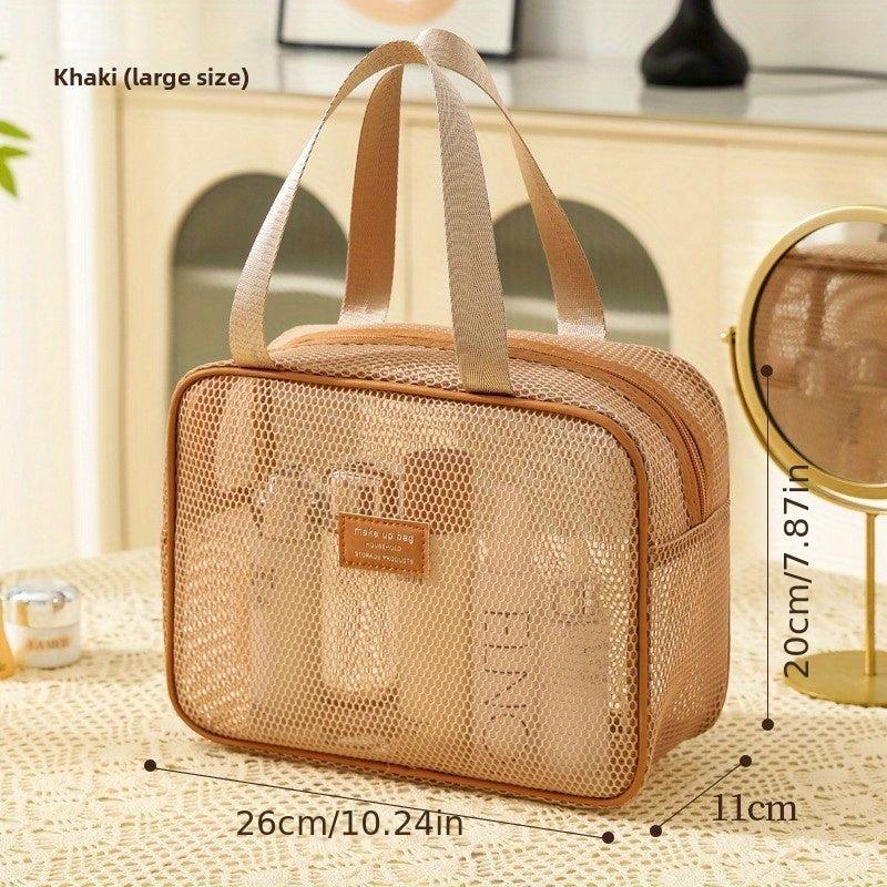 Large Capacity Nylon Mesh Transparent Crossbody Bag for Women