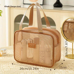 Large Capacity Nylon Mesh Transparent Crossbody Bag for Women