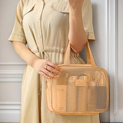 Large Capacity Nylon Mesh Transparent Crossbody Bag for Women