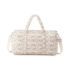 Floral Pattern Polyester Mommy Bag Diaper Organizer Tote