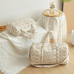 Floral Pattern Polyester Mommy Bag Diaper Organizer Tote