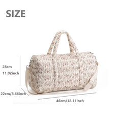 Floral Pattern Polyester Mommy Bag Diaper Organizer Tote