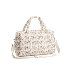 Floral Pattern Polyester Mommy Bag Diaper Organizer Tote
