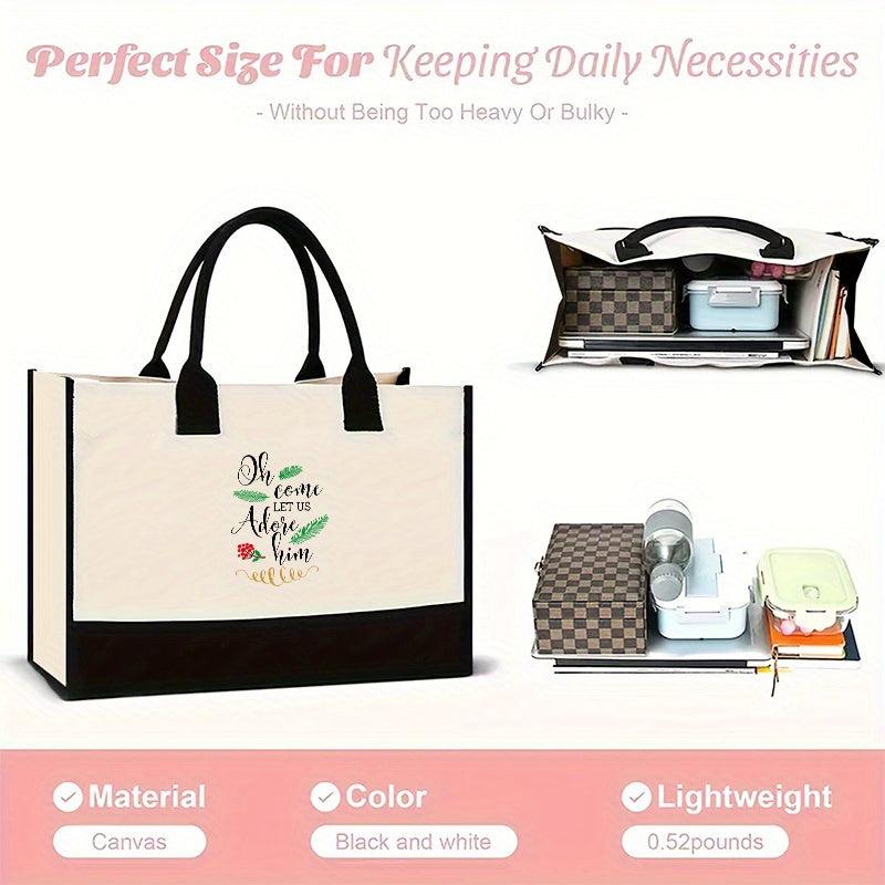 Canvas Tote Bag Lightweight Handbag for Everyday Use - Perfect Gift