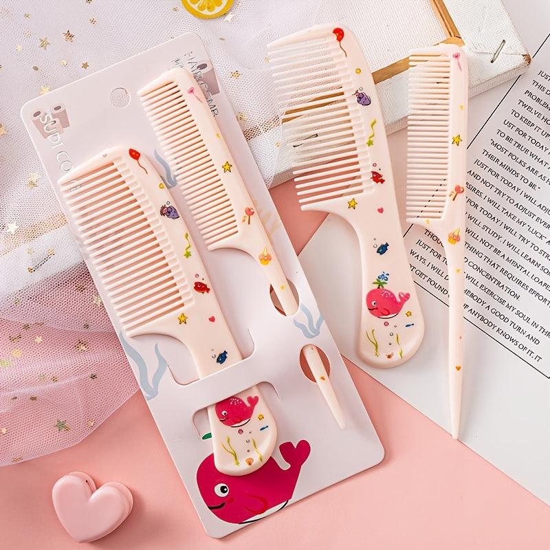 Kids Cartoon Animal Comb Set for Hairdressing
