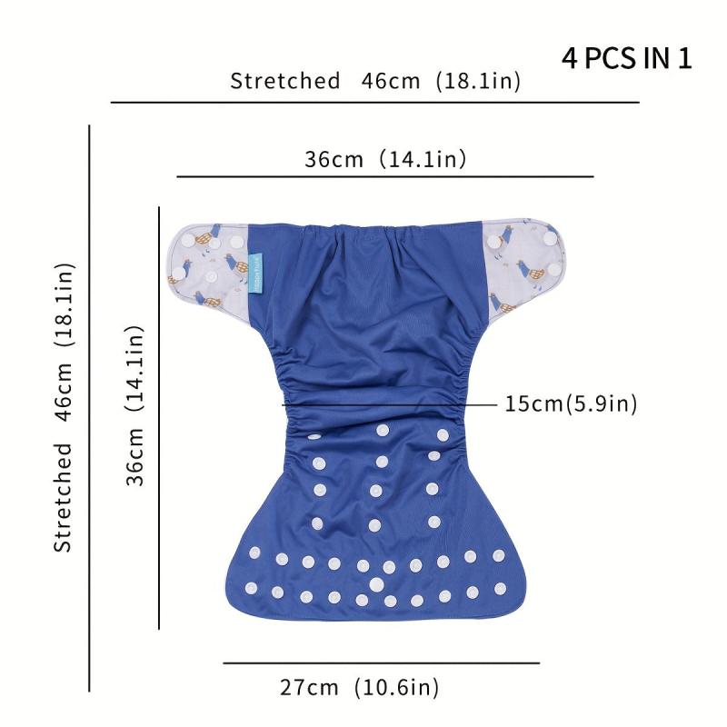 Happyflute Adjustable Pocket Diaper Reusable for Babies
