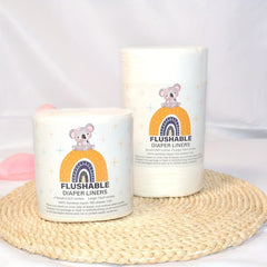 100 Bamboo Rayon Cloth Diaper Liners Flushable & Biodegradable