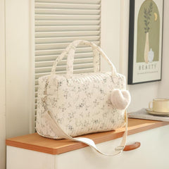 Floral Print Diaper Bag with Large Capacity