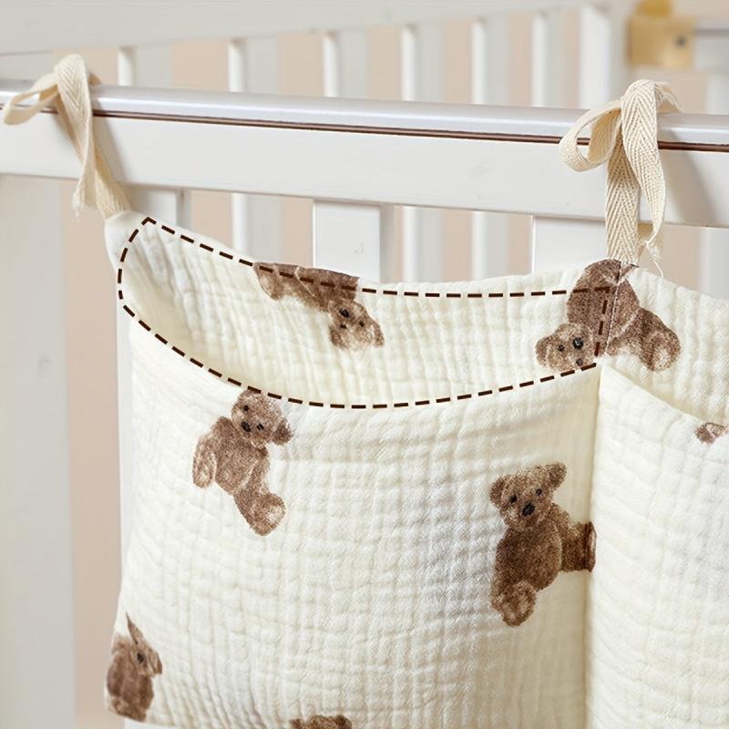 Polyester Kids' Bedside Diaper & Toy Organizer Hanging Bag