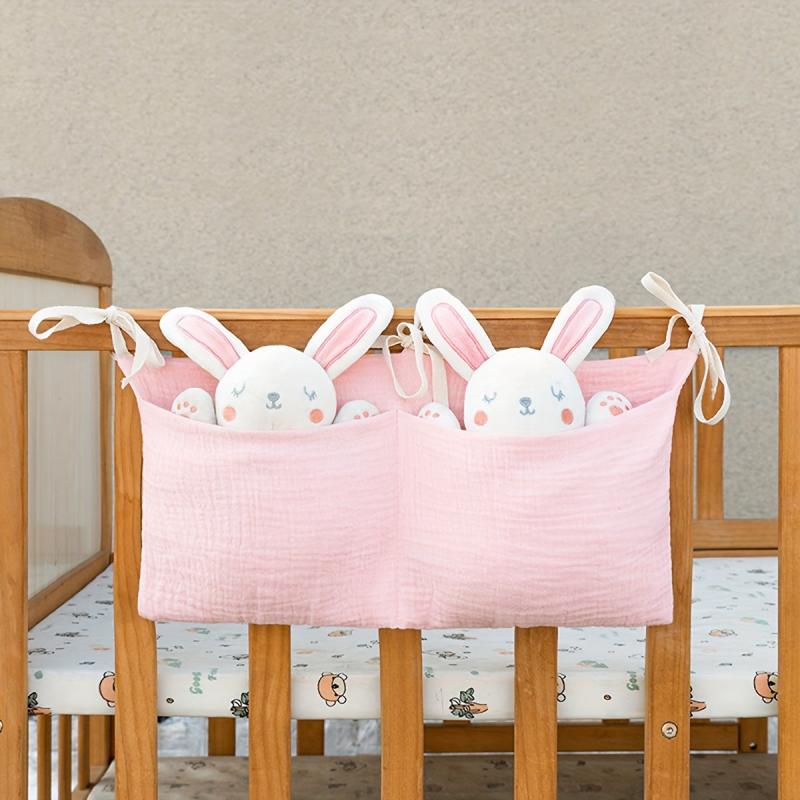 Polyester Kids' Bedside Diaper & Toy Organizer Hanging Bag