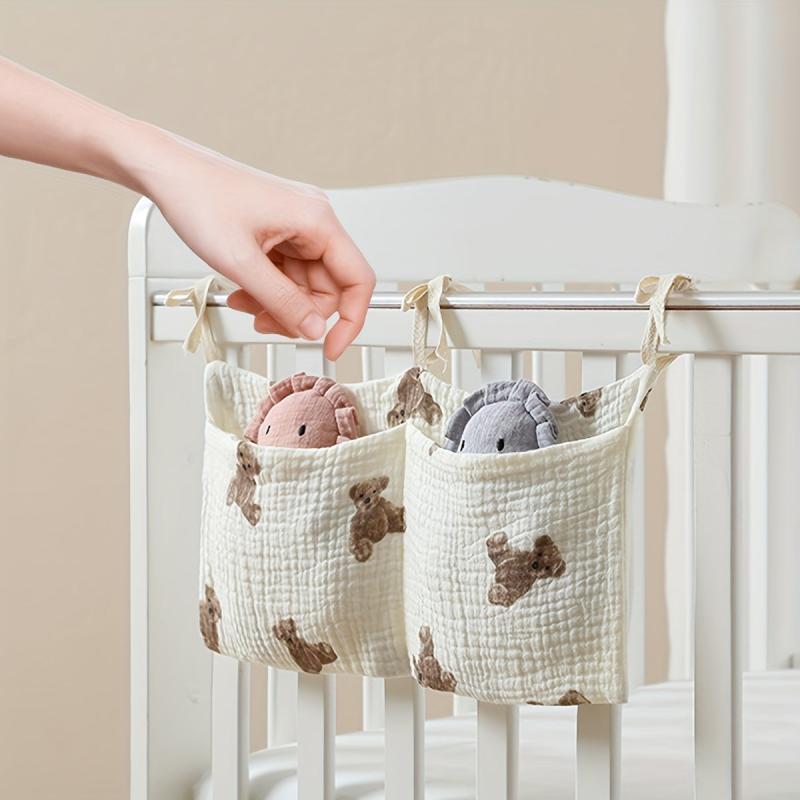 Polyester Kids' Bedside Diaper & Toy Organizer Hanging Bag