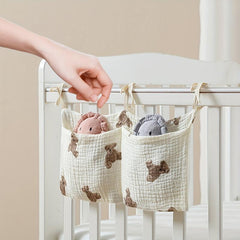 Polyester Kids' Bedside Diaper & Toy Organizer Hanging Bag