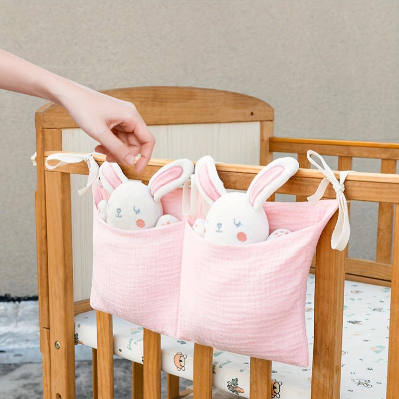 Polyester Kids' Bedside Diaper & Toy Organizer Hanging Bag