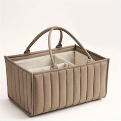 Mom's Portable Diaper Organizer Basket - Diaper Storage with Stri...