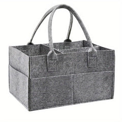 Diaper Organizer Storage Box Kids Caddy Felt Changing Nappy Carrier Bag
