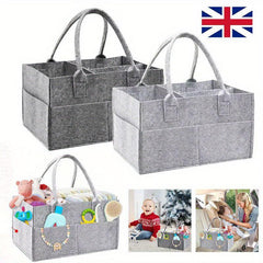 Diaper Organizer Storage Box Kids Caddy Felt Changing Nappy Carrier Bag