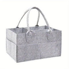 Diaper Organizer Storage Box Kids Caddy Felt Changing Nappy Carrier Bag