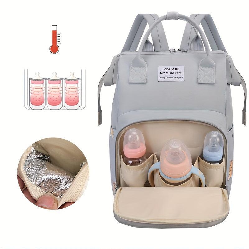 Stylish Portable Diaper Bag with Pockets