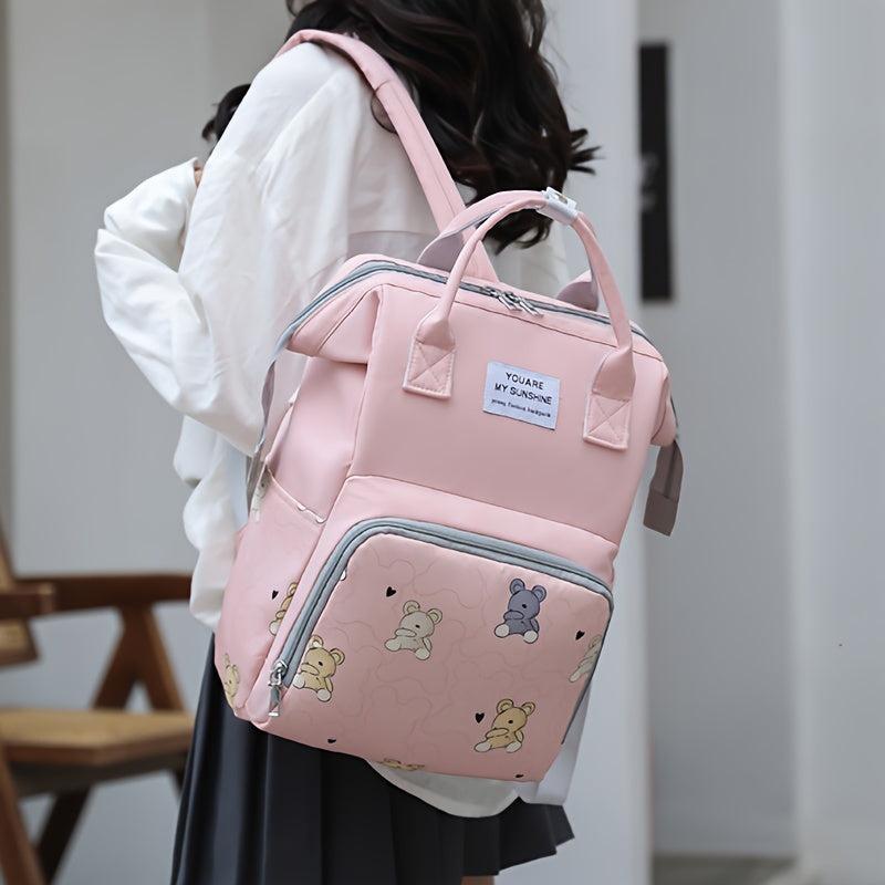 Stylish Portable Diaper Bag with Pockets