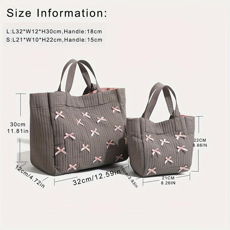 Diaper Bag Ribbon Tote Nylon School Bag