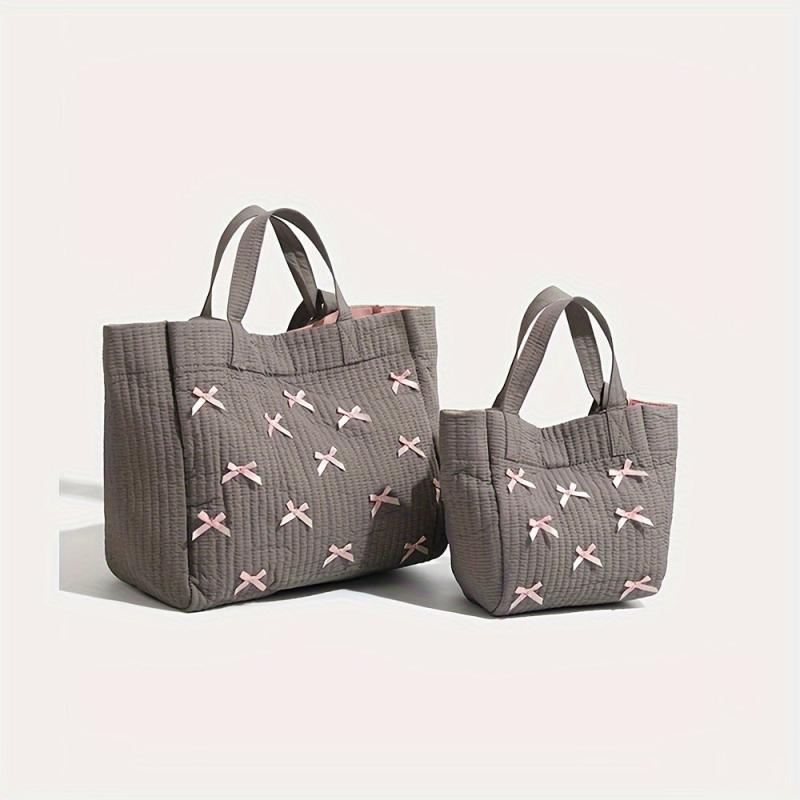 Diaper Bag Ribbon Tote Nylon School Bag