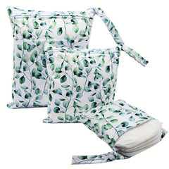 3pcs Reusable Wet Diaper Bags in Various Sizes