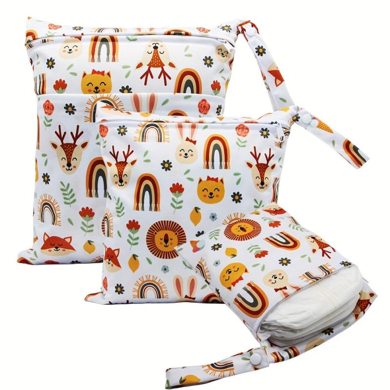 3pcs Reusable Wet Diaper Bags in Various Sizes