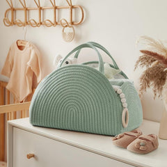 Large Capacity Earthy Rainbow Diaper & Bottle Storage Bag