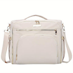 Spacious Diaper Bag Satchel for Moms - Beige