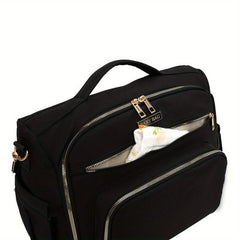 Spacious Diaper Bag Satchel for Moms - Beige