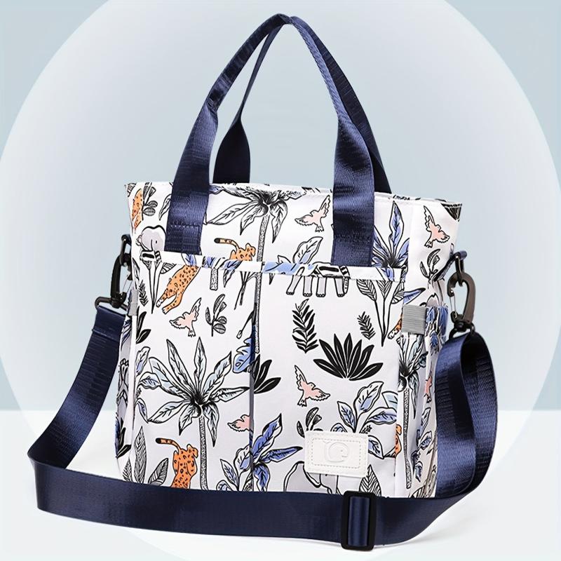 Floral Parent Bag Oxford Fabric Diaper Organizer