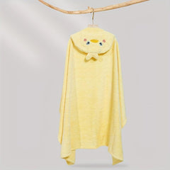 Kids 3D Cartoon Animal Hooded Bath Towel 80x120cm Yellow Green Peach