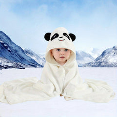 Kids' Hooded Animal Pattern Bath Towel 31.5 x 31.5