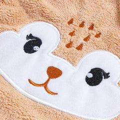 Kids' Hooded Animal Pattern Bath Towel 31.5 x 31.5