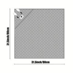 Kids' Hooded Animal Pattern Bath Towel 31.5 x 31.5