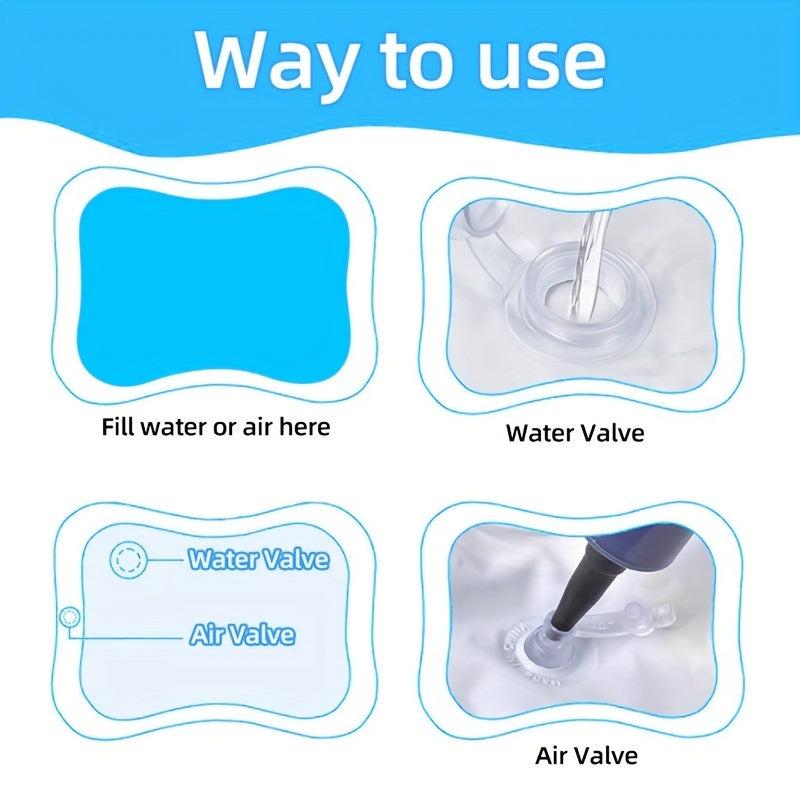 Inflatable Water Mat for Tummy Time Outdoor Play & Sensory Development