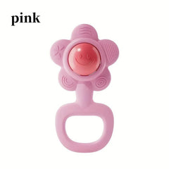 Silicone Sunflower Rattle Toy, Safe and Washable for Kids