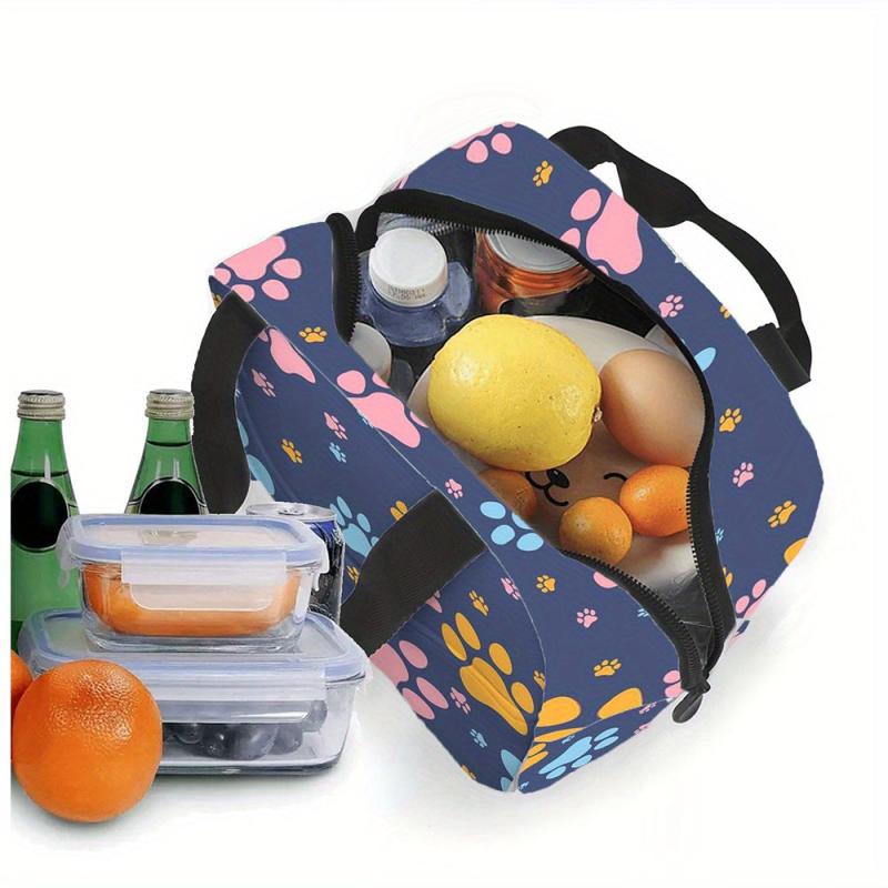 Anime Themed Insulated Lunch Handbag for Work Picnic Travel