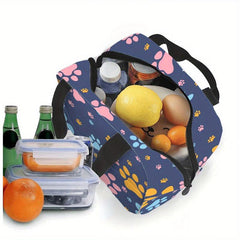 Anime Themed Insulated Lunch Handbag for Work Picnic Travel
