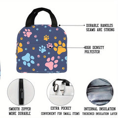 Anime Themed Insulated Lunch Handbag for Work Picnic Travel