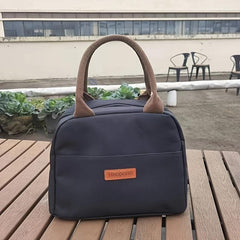 Large Capacity Insulated Lunch Bag - Portable & Foldable Tote