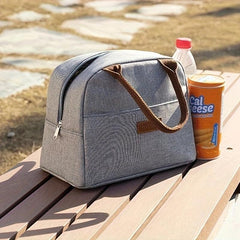 Large Capacity Insulated Lunch Bag - Portable & Foldable Tote